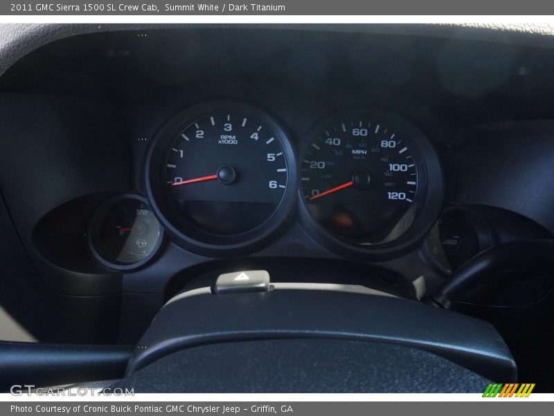 Summit White / Dark Titanium 2011 GMC Sierra 1500 SL Crew Cab