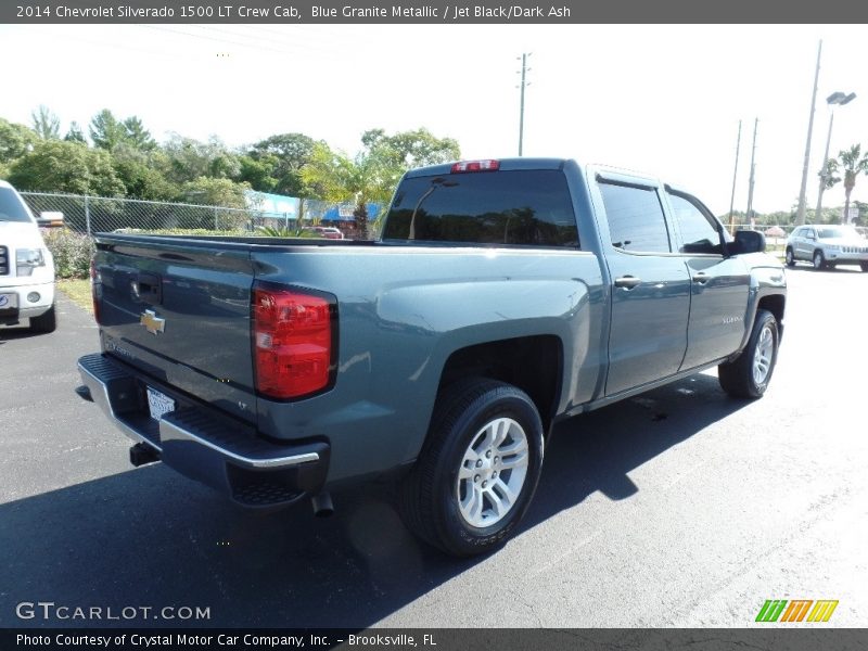 Blue Granite Metallic / Jet Black/Dark Ash 2014 Chevrolet Silverado 1500 LT Crew Cab