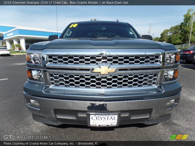 Blue Granite Metallic / Jet Black/Dark Ash 2014 Chevrolet Silverado 1500 LT Crew Cab