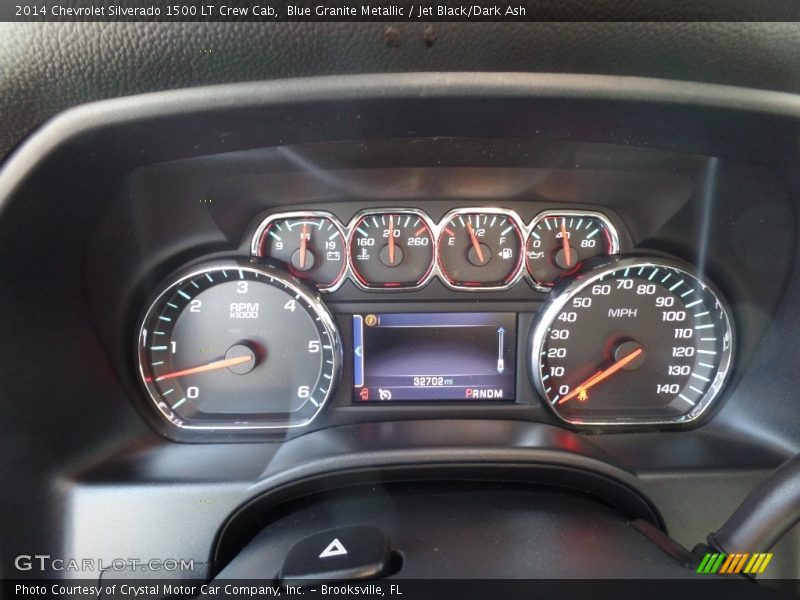 Blue Granite Metallic / Jet Black/Dark Ash 2014 Chevrolet Silverado 1500 LT Crew Cab