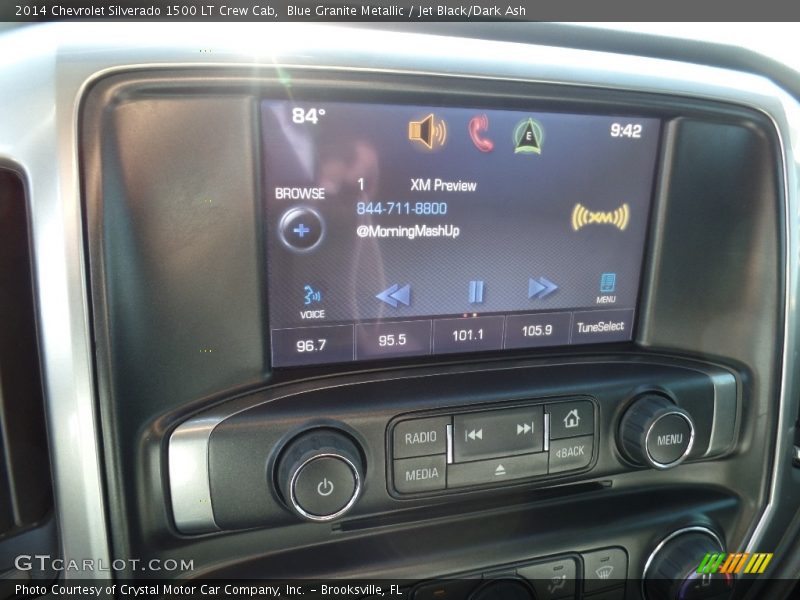 Blue Granite Metallic / Jet Black/Dark Ash 2014 Chevrolet Silverado 1500 LT Crew Cab