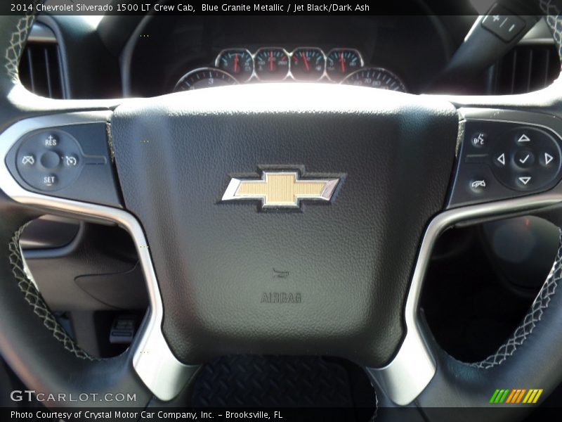 Blue Granite Metallic / Jet Black/Dark Ash 2014 Chevrolet Silverado 1500 LT Crew Cab