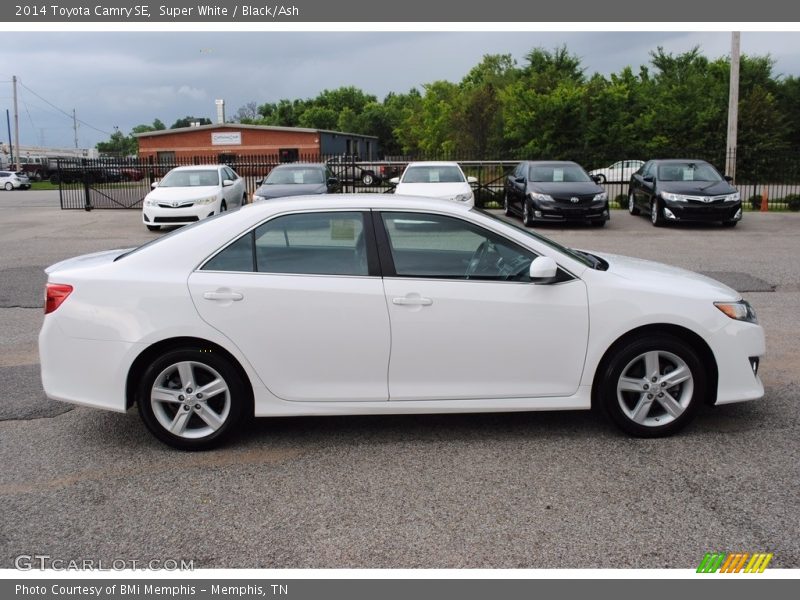 Super White / Black/Ash 2014 Toyota Camry SE