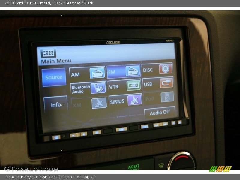 Black Clearcoat / Black 2008 Ford Taurus Limited