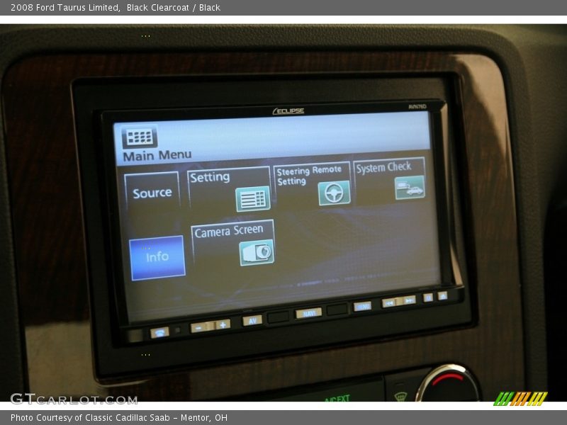 Black Clearcoat / Black 2008 Ford Taurus Limited