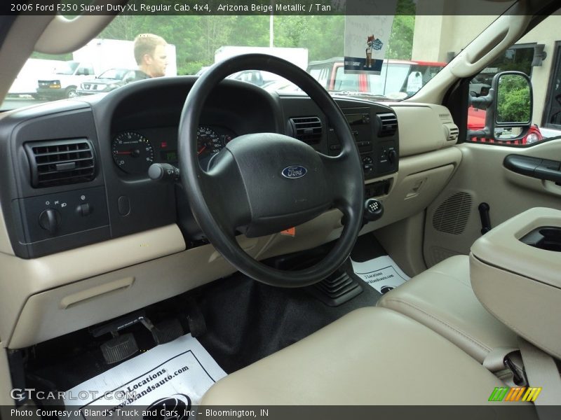 Arizona Beige Metallic / Tan 2006 Ford F250 Super Duty XL Regular Cab 4x4
