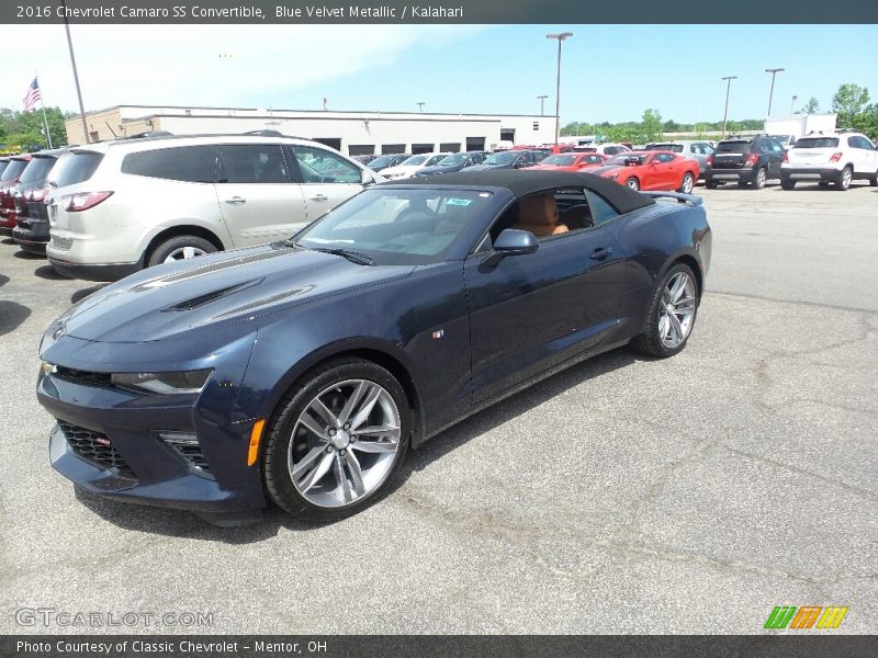 Blue Velvet Metallic / Kalahari 2016 Chevrolet Camaro SS Convertible