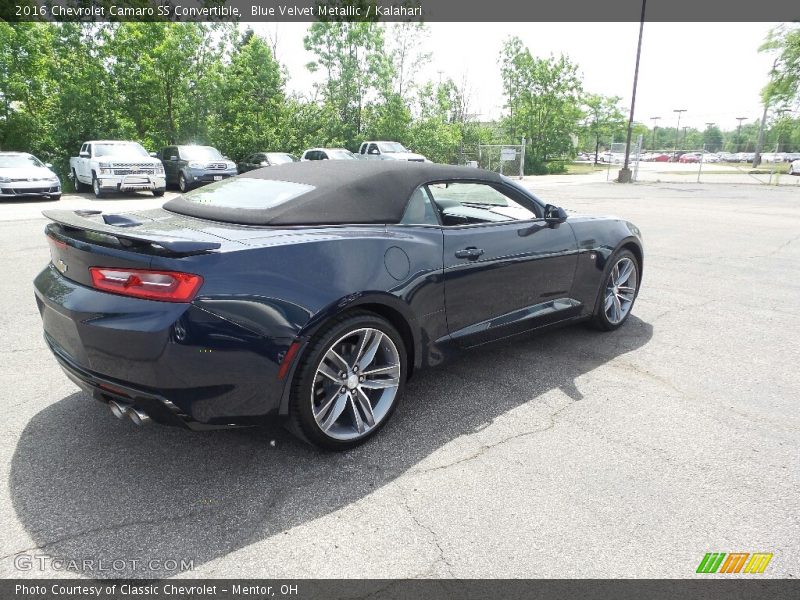 Blue Velvet Metallic / Kalahari 2016 Chevrolet Camaro SS Convertible