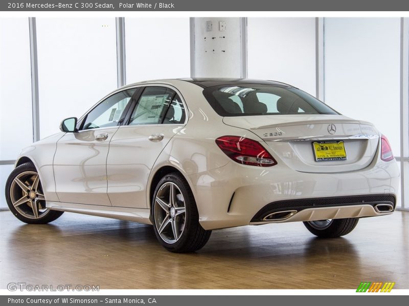Polar White / Black 2016 Mercedes-Benz C 300 Sedan