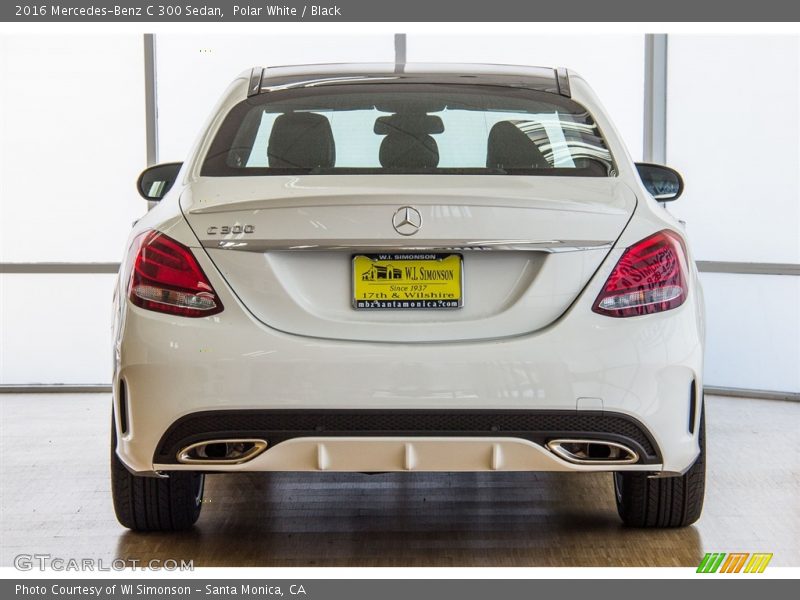 Polar White / Black 2016 Mercedes-Benz C 300 Sedan