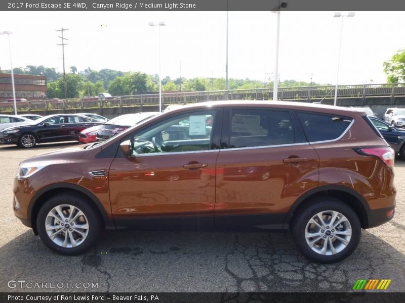 Canyon Ridge / Medium Light Stone 2017 Ford Escape SE 4WD