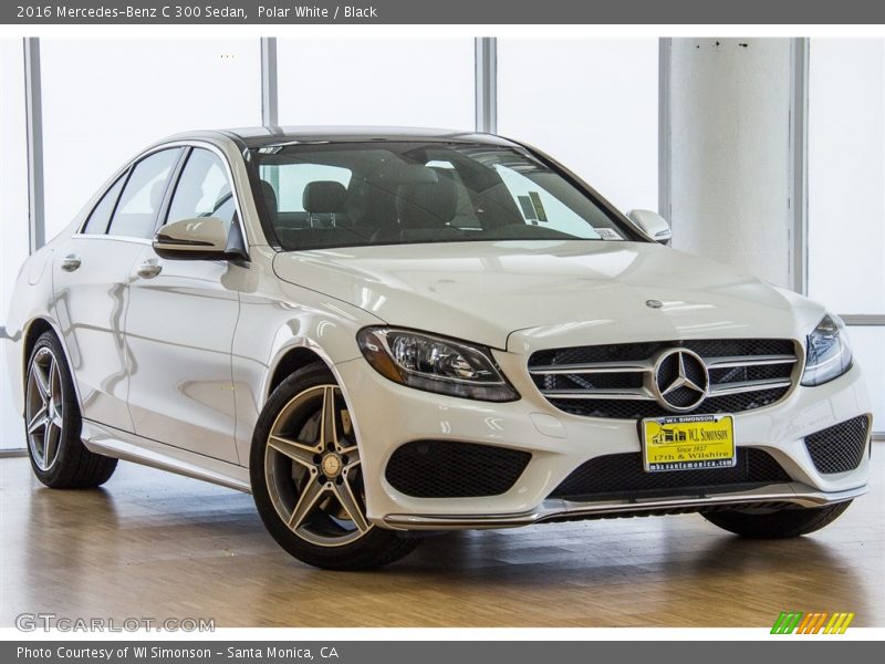 Polar White / Black 2016 Mercedes-Benz C 300 Sedan