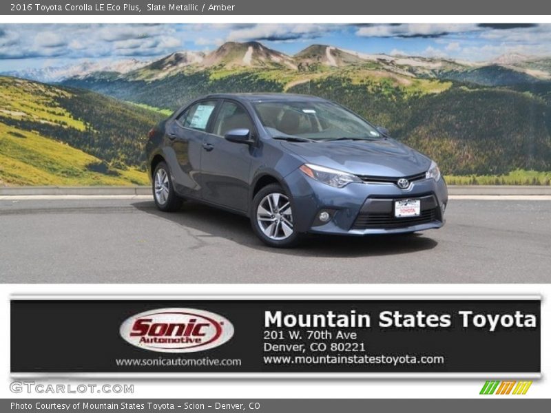 Slate Metallic / Amber 2016 Toyota Corolla LE Eco Plus