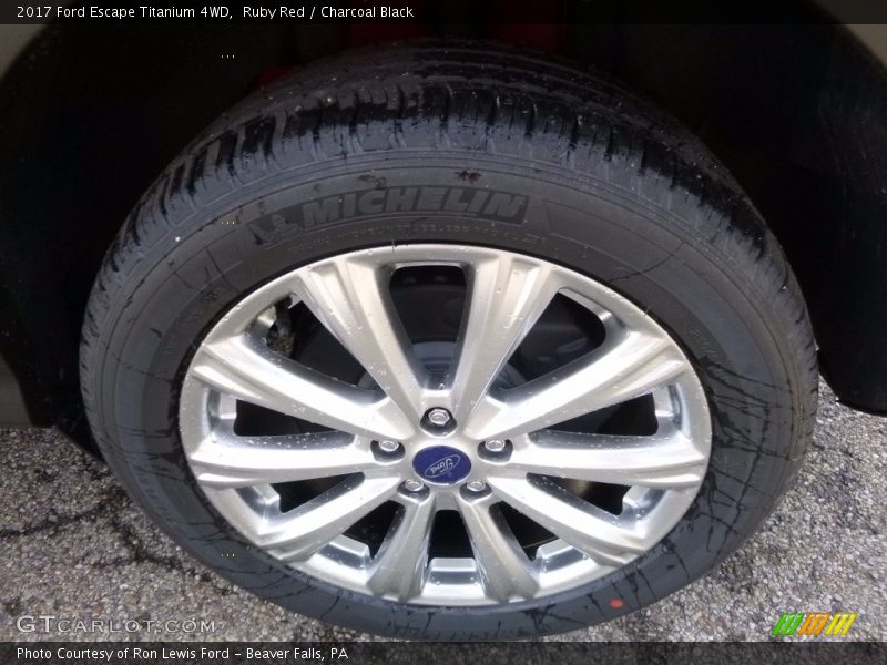 Ruby Red / Charcoal Black 2017 Ford Escape Titanium 4WD