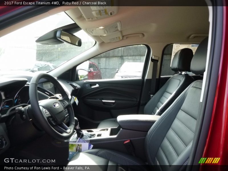 Ruby Red / Charcoal Black 2017 Ford Escape Titanium 4WD