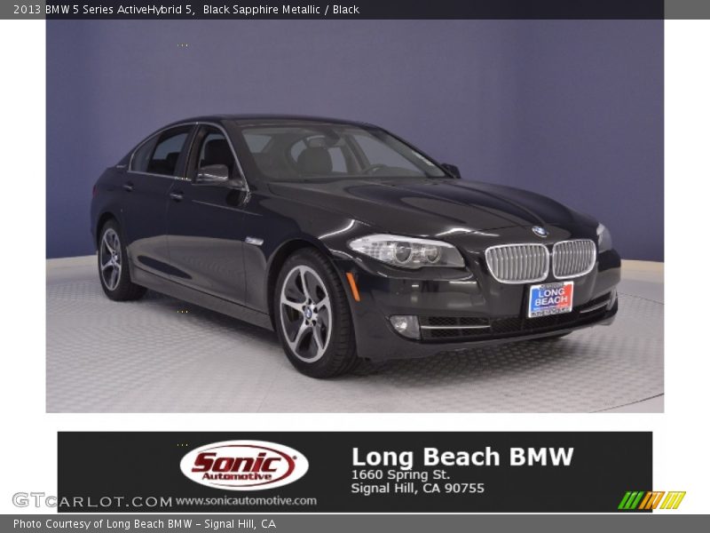 Black Sapphire Metallic / Black 2013 BMW 5 Series ActiveHybrid 5