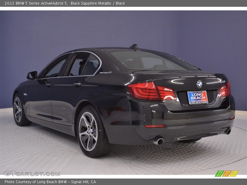 Black Sapphire Metallic / Black 2013 BMW 5 Series ActiveHybrid 5