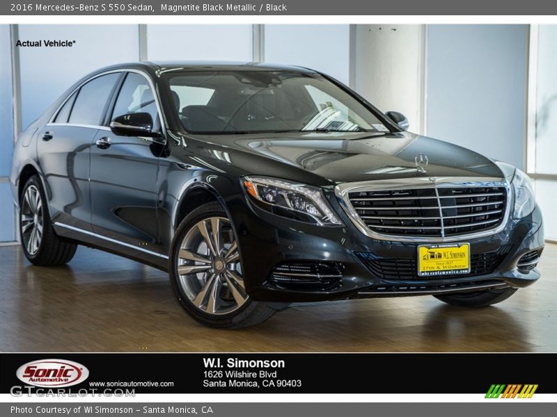 Magnetite Black Metallic / Black 2016 Mercedes-Benz S 550 Sedan