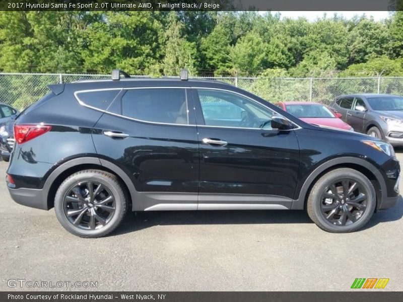 Twilight Black / Beige 2017 Hyundai Santa Fe Sport 2.0T Ulitimate AWD