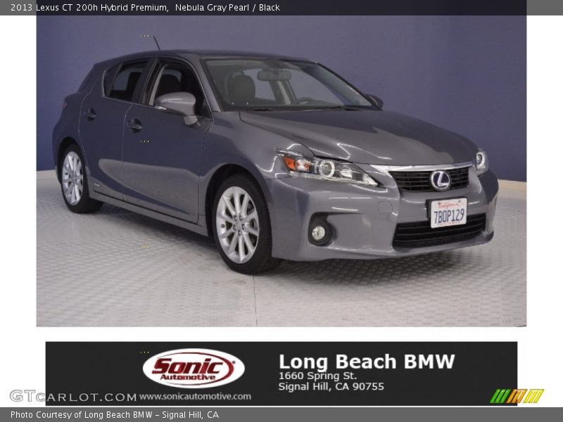 Nebula Gray Pearl / Black 2013 Lexus CT 200h Hybrid Premium