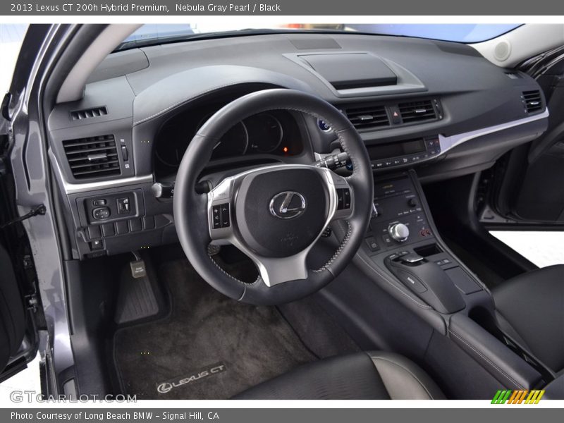 Nebula Gray Pearl / Black 2013 Lexus CT 200h Hybrid Premium
