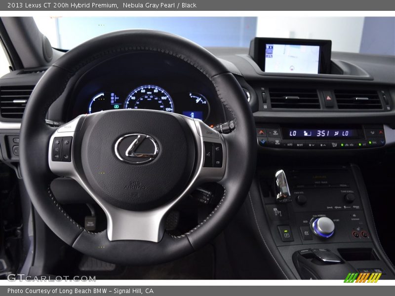 Nebula Gray Pearl / Black 2013 Lexus CT 200h Hybrid Premium