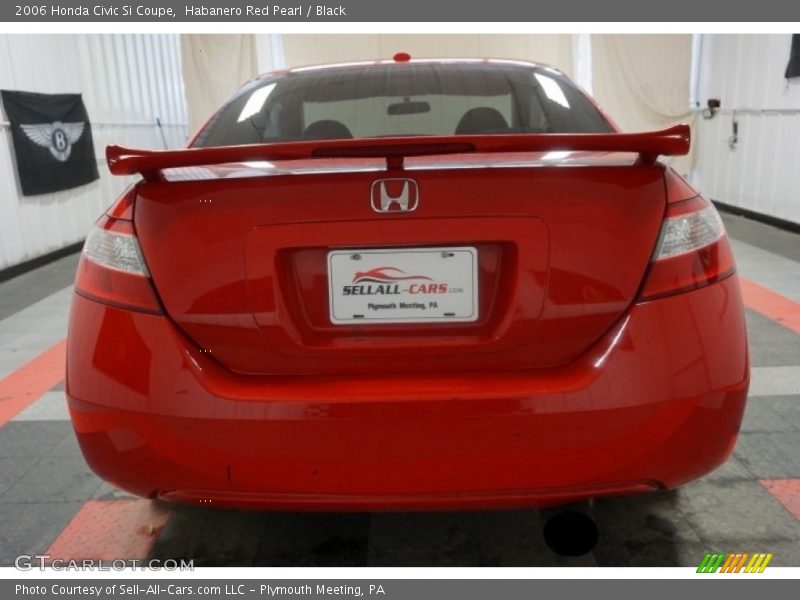 Habanero Red Pearl / Black 2006 Honda Civic Si Coupe