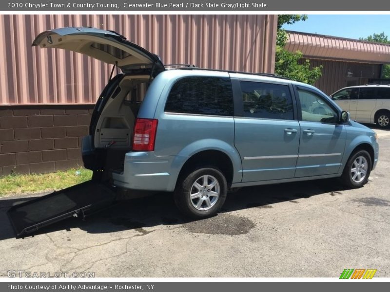 Clearwater Blue Pearl / Dark Slate Gray/Light Shale 2010 Chrysler Town & Country Touring