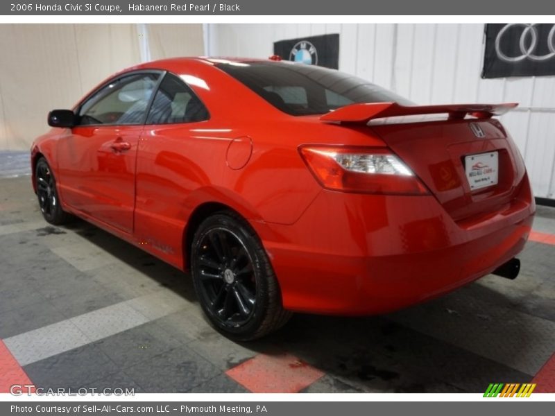 Habanero Red Pearl / Black 2006 Honda Civic Si Coupe