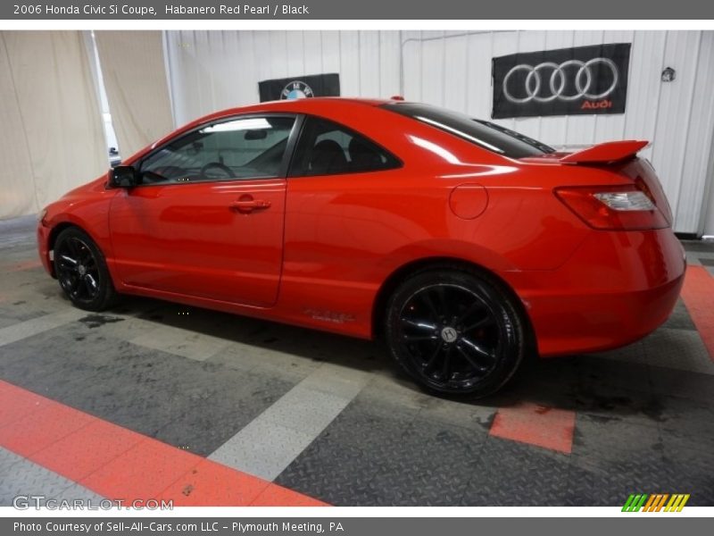 Habanero Red Pearl / Black 2006 Honda Civic Si Coupe