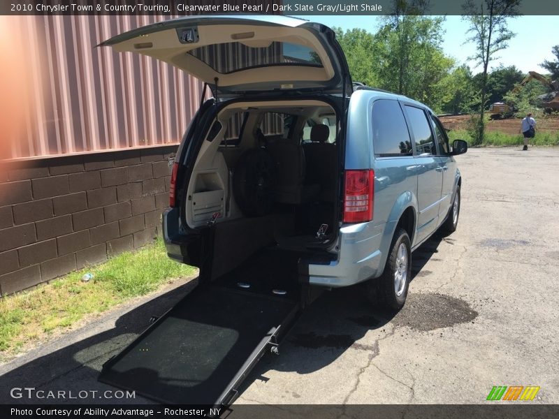 Clearwater Blue Pearl / Dark Slate Gray/Light Shale 2010 Chrysler Town & Country Touring