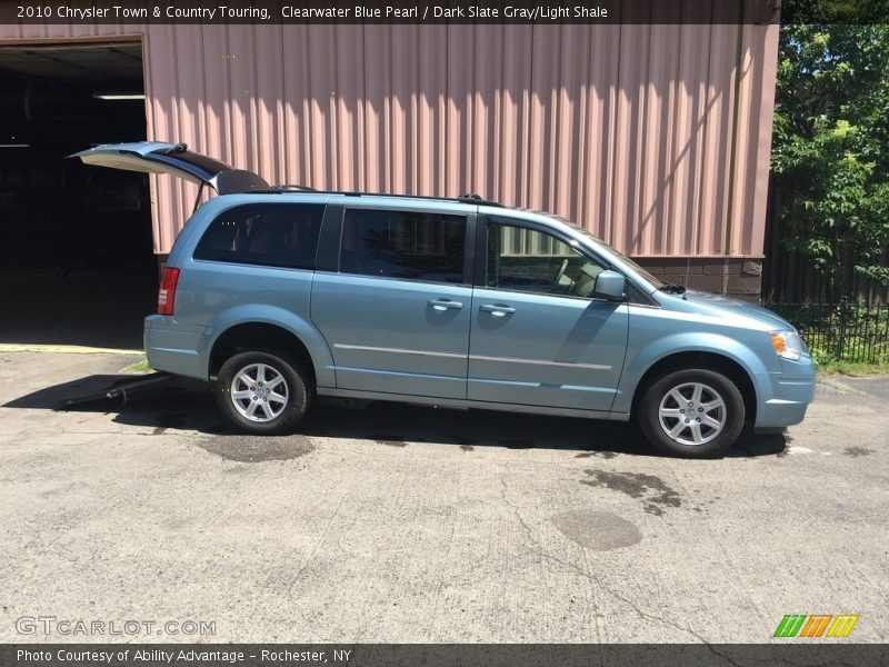 Clearwater Blue Pearl / Dark Slate Gray/Light Shale 2010 Chrysler Town & Country Touring