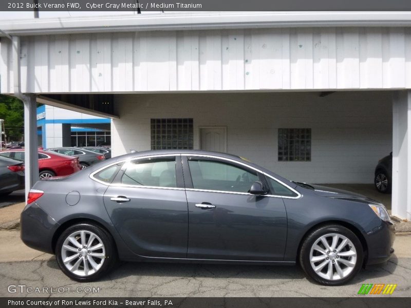 Cyber Gray Metallic / Medium Titanium 2012 Buick Verano FWD