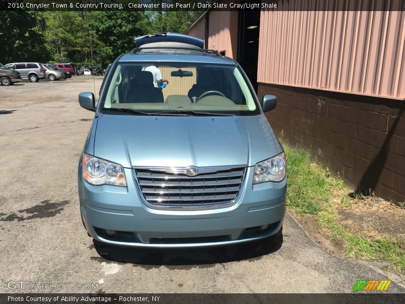 Clearwater Blue Pearl / Dark Slate Gray/Light Shale 2010 Chrysler Town & Country Touring