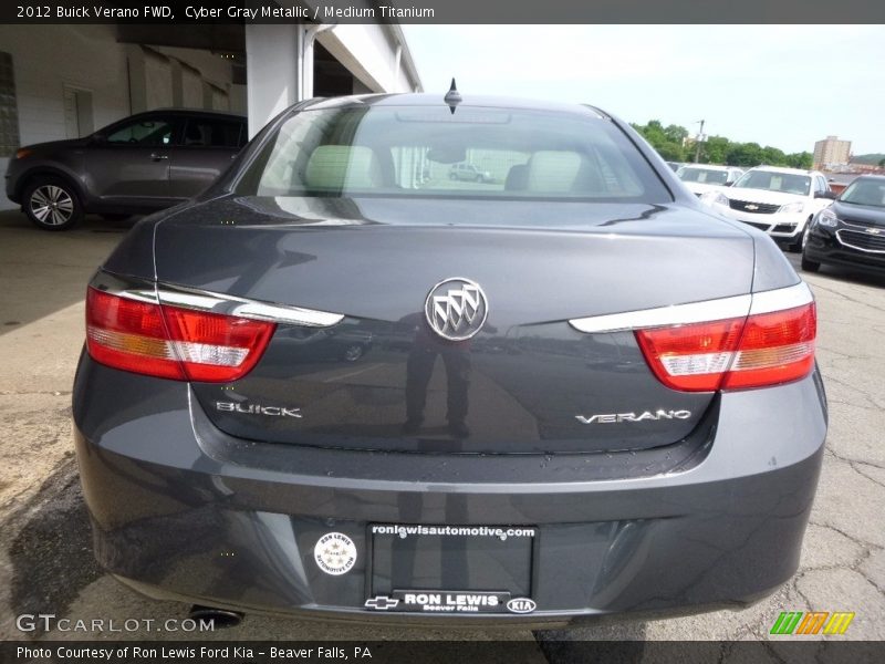 Cyber Gray Metallic / Medium Titanium 2012 Buick Verano FWD