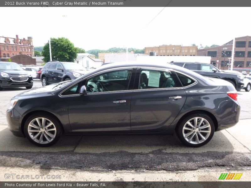 Cyber Gray Metallic / Medium Titanium 2012 Buick Verano FWD