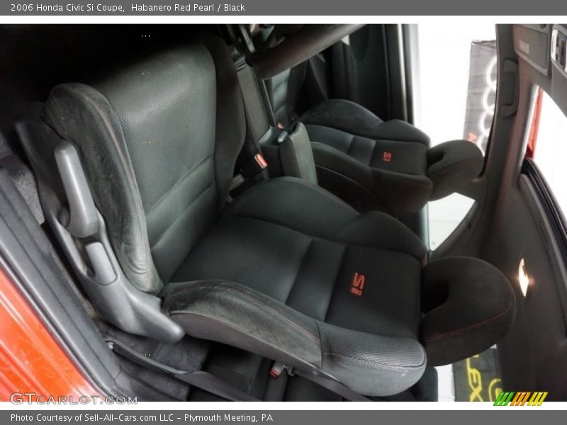 Habanero Red Pearl / Black 2006 Honda Civic Si Coupe