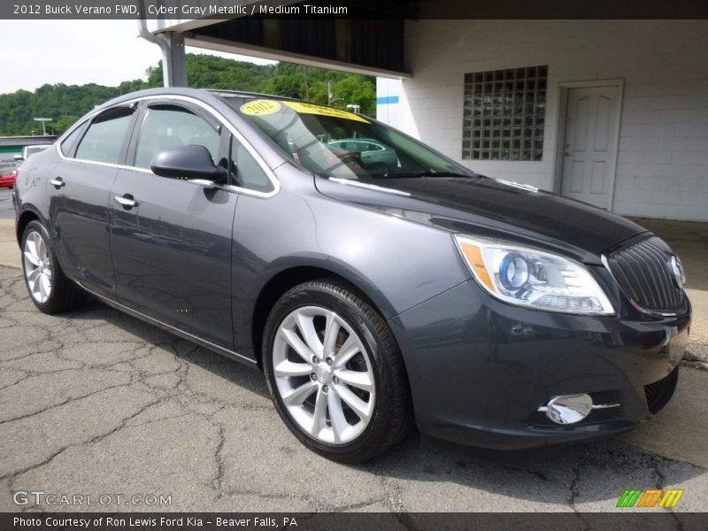 Cyber Gray Metallic / Medium Titanium 2012 Buick Verano FWD