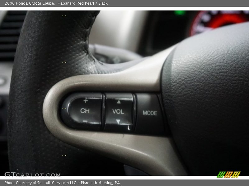 Habanero Red Pearl / Black 2006 Honda Civic Si Coupe