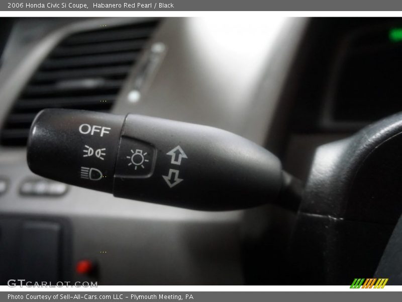 Habanero Red Pearl / Black 2006 Honda Civic Si Coupe