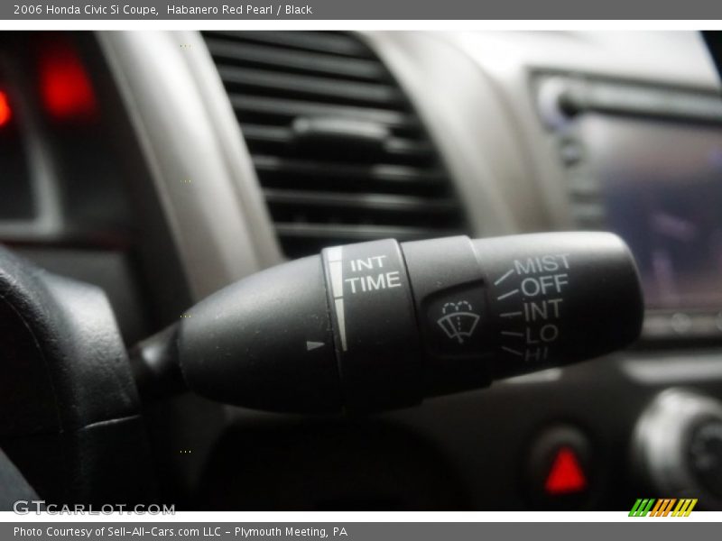 Habanero Red Pearl / Black 2006 Honda Civic Si Coupe