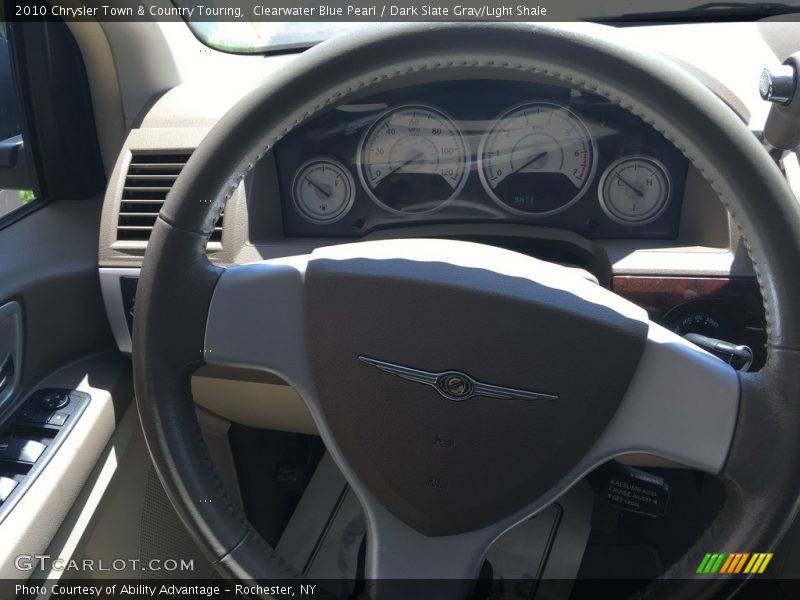 Clearwater Blue Pearl / Dark Slate Gray/Light Shale 2010 Chrysler Town & Country Touring