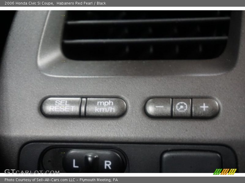 Habanero Red Pearl / Black 2006 Honda Civic Si Coupe