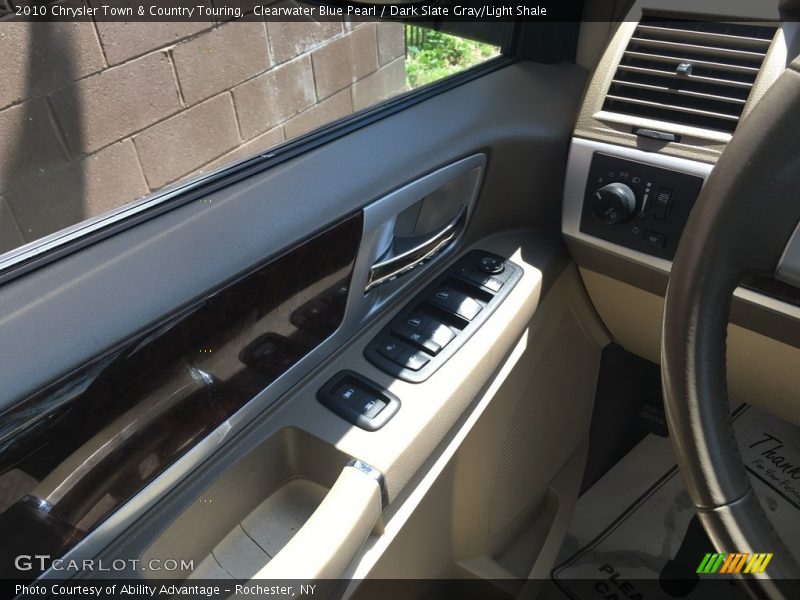Clearwater Blue Pearl / Dark Slate Gray/Light Shale 2010 Chrysler Town & Country Touring
