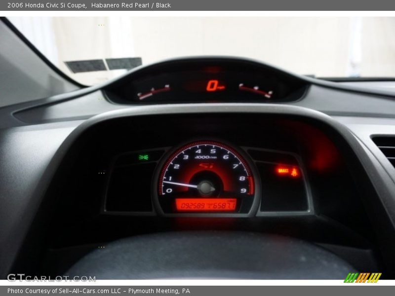 Habanero Red Pearl / Black 2006 Honda Civic Si Coupe