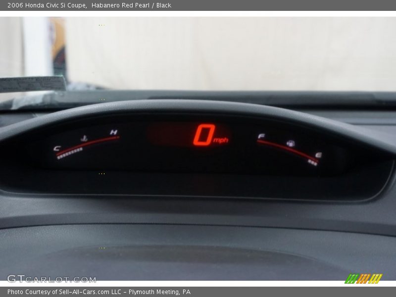 Habanero Red Pearl / Black 2006 Honda Civic Si Coupe