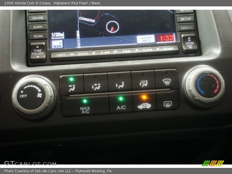 Habanero Red Pearl / Black 2006 Honda Civic Si Coupe
