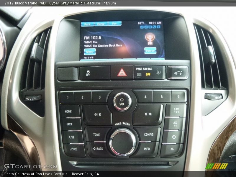 Cyber Gray Metallic / Medium Titanium 2012 Buick Verano FWD