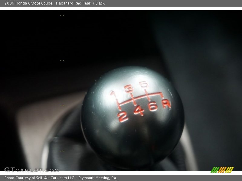 Habanero Red Pearl / Black 2006 Honda Civic Si Coupe