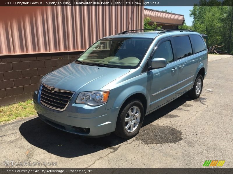 Clearwater Blue Pearl / Dark Slate Gray/Light Shale 2010 Chrysler Town & Country Touring